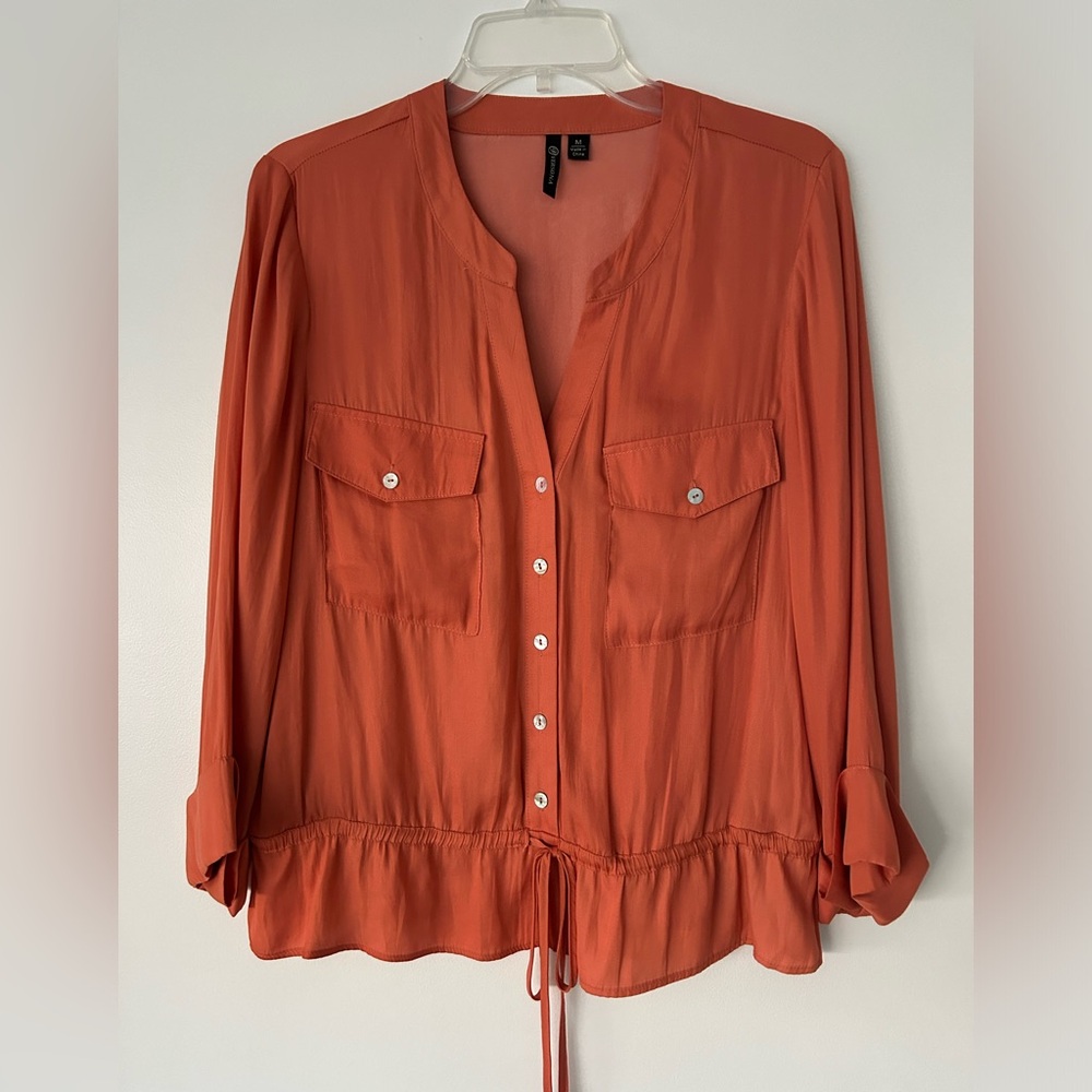 Verona blouse, rust color, size M